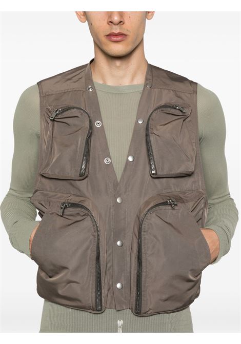 gilet cargo uomo polvere RICK OWENS | RU01E5767 FT34